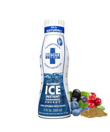 Rescue Detox ICE - Blueberry Flavor | Maximum Strength (32oz) (17oz Blueberry) 17 Fl Oz (Pack of 1)