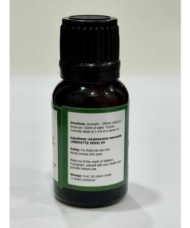 Ambrette Seed Oil 15 ML - 100% Pure Natural Therapeutic Grade Essential Oil | Uncut & Undiluted Abelmoschus Moschatus - Shop Now - Buy Online on GoSupps.com