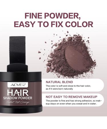 Hairline Powder Hairline Shadow Quick Cover Hair Root Concealer Eyebrows & Beard Line for Thinning Hairline Windproof&Sweatproof for Men and Women. (Medium Brown) - Buy Online on GoSupps.com