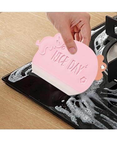 Sink Squeegee Windshield Cleaner Wiper Small Squeegee Water Wiper Scraper Household Window Squeegee for Car Mirrors Kitchen Sink Pink - Buy Online on GoSupps.com
