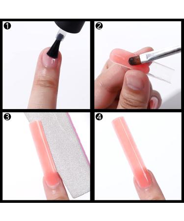 BNG 120-Piece Dual Shapes Nail Tips Set Professional Ballerina & Flat Square Extensions for Polymer Gel | Complete Coverage - Buy Online on GoSupps.com