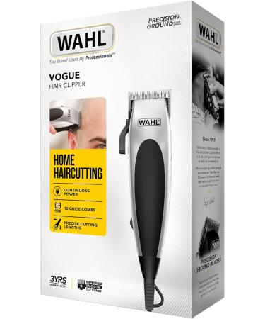 WAHL Vogue Corded Hair Clipper for Men Home Hair Cutting Male Grooming Kit Mains Powered Clipping Precision Cutting Blades Black Wahl Hair Clipper single - Buy Online on GoSupps.com