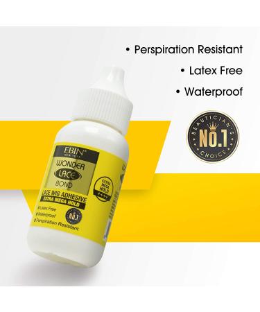 EBIN NEW YORK Wonder Lace Bond Extra Mega Hold 1.18oz - Waterproof Latex Free, Fast Drying & Perspiration Resistant - Buy Online on GoSupps.com