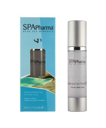 SpaPharma Exfoliating Scrub & Chemical Peel For Face at Home with Glycolic Acid - Enriched with Aloe Vera  Dead Sea Salt  and Vitamin B5  C & E - Gentle Facial Exfoliator and Dead Skin Remover for Body - For All Skin Typ...