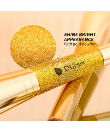 Ducare Double-Ended Foundation Brush - Ultimate Contour & Bronzer Makeup Brush for Liquid Powder Concealer & Cream Blending - Buy Online on GoSupps.com