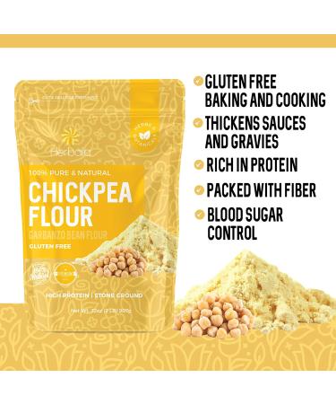 Chickpea Flour 2lbs - Stone Ground Garbanzo Bean Flour | Gluten-Free, Non-GMO, Vegan - Buy Online on GoSupps.com