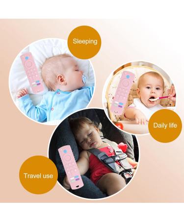 Baby Bite Ring Toy - Soft Silicone Remote Control Shape | BPA-Free Early Learning Toy for 3-24 Months (Pink) - Buy Online on GoSupps.com