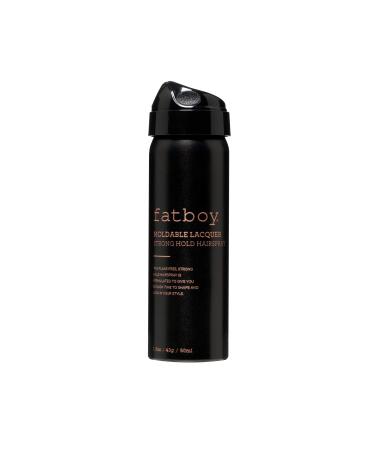 Fatboy Hair Moldable Lacquer Strong Hold Hairspray for High Impact Styles  Shiny Finish  1.5 oz 1.5 Ounce (Pack of 1)