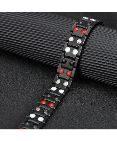 Titanium Power Magnetic Bracelet Carbon Fiber Bracelet 4 in 1 Titanium Magnetic Energy Armband Power Bio Bracelet Health Pain Relief Magnet Health Bracelets Men Bangle Style 2 - Buy Online on GoSupps.com