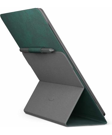 Kindle Scribe Brush Print Leather Folio Cover - Foliage Green | Magnetic Attach | Compatible with Kindle Scribe - Buy Online on GoSupps.com
