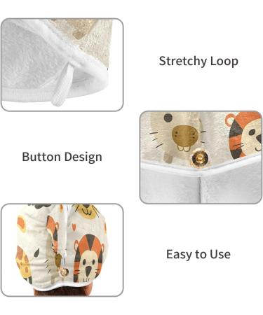 Buy Cute Animal Hair Towels 2 Pack - Super Absorbent Quick Dry Turbans for Women & Girls - Buy Online on GoSupps.com