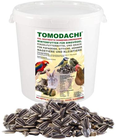 Tomodachi Chicken Food - Sunflower Seed Snacks & Daily Feed | 1kg Bucket | Premium Bird Feed - Buy Online on GoSupps.com