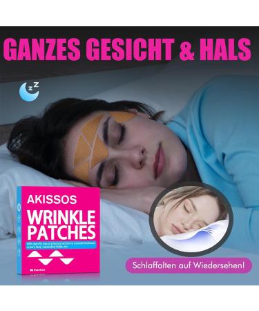 Akissos Anti-Wrinkle Patches - 80 Facelift Tapes for Forehead & Eyes | Overnight Skin Care Solution - Buy Online on GoSupps.com