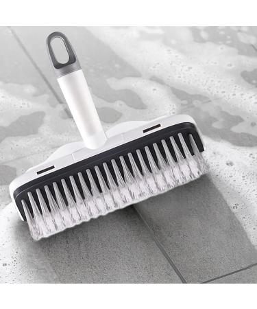 Fovolat Bathroom Squeegee Brush | 2-in-1 Bathroom Floor Scrubbing Scrape Brush Heavy-Duty Squeegee Brush for Enhanced Cleaning Efficiency for Deck Garage - Buy Online on GoSupps.com