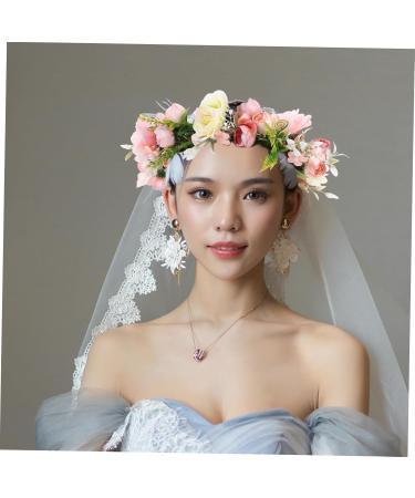 Yardenfun Fabric Flower Hair Accessories Flower Headdress Women Headdress Creative Hair Band Hair Bands Wedding Hair Accessories Wedding Headband Hair Headbands Women Bride Headbands - Buy Online on GoSupps.com