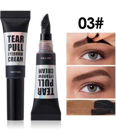  Ruhnjyg Eyebrow gel eyebrow cream fast-drying and long-lasting peel-off tinted eyebrow gel - Waterproof and sweat-resistant natural eyebrow mascara to create - Buy Online on GoSupps.com