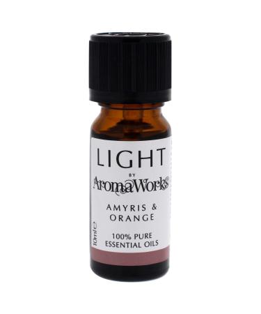 Light Essential Oil - Amyris and Orange by Aromaworks for Unisex - 0.33 oz Oil Fresh 0.33 Fl Oz (Pack of 1)