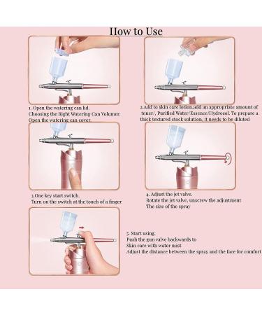 Professional Oxygen Facial Machine - Portable Handheld Water Oxygen Sprayer for Skin Rejuvenation - Nano Spray Airbrush for Moisturizing and Skin Health (Small Fuchsia) - Buy Online on GoSupps.com