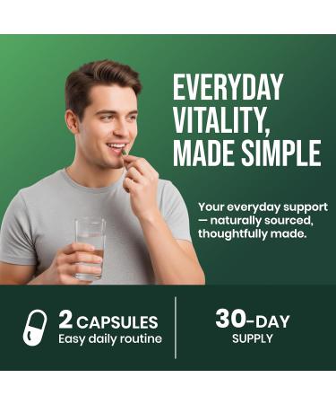 CHARMSVEDA Spirulina Capsules with Moringa Herbal Immune Support* 60 Vegan Capsules - Buy Online on GoSupps.com