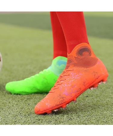 WELRUNG Unisex AG Cleats Training Soccer Shoes - High-Top Non-Slip Long Studs for Youth - Size 6 Women/5 Men - Buy Online on GoSupps.com