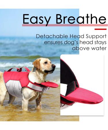 ThinkPet Adjustable Dog Life Jacket - Reflective Lifesaver with Buoyancy | Red L - International Shipping Available - Buy Online on GoSupps.com