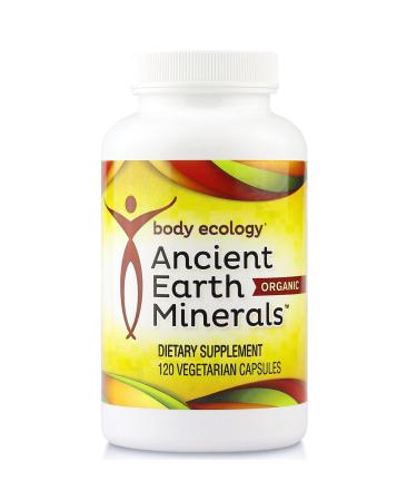 Body Ecology Ancient Earth Minerals | 100% Plant-Derived Trace Mineral Supplement | Builds Immunity Promotes Detoxification Non-GMO | 120 Capsules