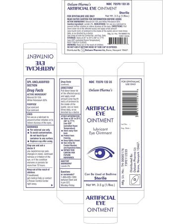 Delsam Pharmas Artificial Eye Ointment - Lubricated Eye Ointment for Dry Eyes - Buy Online on GoSupps.com