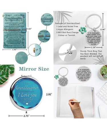 Granddaughter Gifts - Keychain, Journal, Mirror | Birthday Gift from Grandma - Buy Online on GoSupps.com