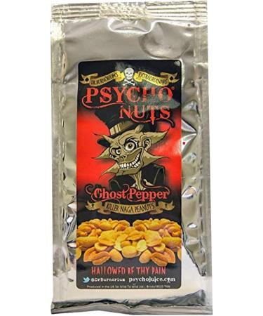 Psycho Juice | Dark Arts Wooden Chilli Sauce & Nuts Gift Set | Hot Mustard Sauce | 148ml | Psycho Nuts | Naga Covered Spicy Peanuts - Buy Online on GoSupps.com