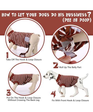 HJYOKUSO Surge Suits for Dogs | Postoperative E-Collar Alternative | Prevents Licking & Protects Abdominal Wounds (Brown XS) - Buy Online on GoSupps.com