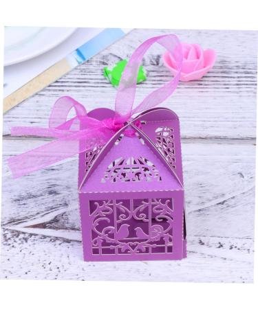 Mobestech 90 Pcs Decor Gift Boxes for Presents Storage Box Candy Box Cake Cup Purple Hollow T02 1 count (Pack of 1) Purplex3pcs - Buy Online on GoSupps.com