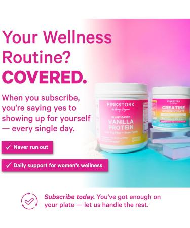 Pink Stork Creatine Monohydrate for Women | Micronized Creatine Powder | 5g Unflavored | Supports Muscles Energy Cognitive Function | Clean Alternative to Pills or Gummies | 30 Servings - Buy Online on GoSupps.com