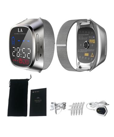 iKeener Wrist Watch For Hypertension Hyperlipidemia Hyperglycemia With Heart Rate Monitor Low-Level -Laser Therapy Promote Blood Circulation&Reduces Blood Viscosity For People With 3 Highs & Rhinitis