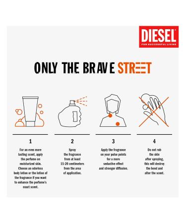 Diesel Only the Brave Street Eau de Toilette Spray Cologne for Men 2.5 fl. oz. - Buy Online on GoSupps.com