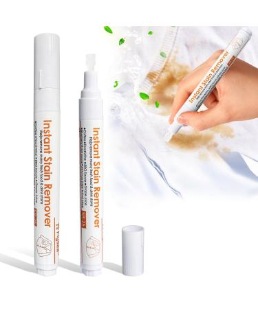 Bleach Pen Bleach Pen for Clothing No washing and Portable Stain Removal Pen Travel Size Stain Remover for Clothes Travel Essentials Instantly Remove New Stains (2 PCS)