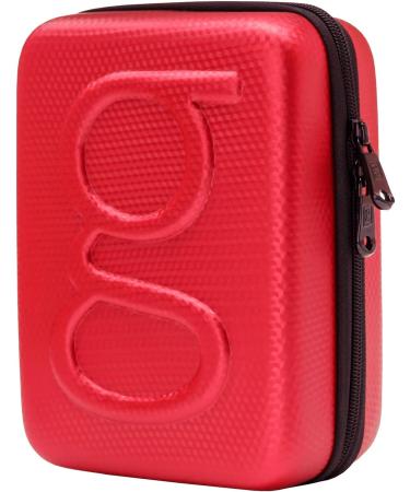 Glucology Diabetes Accessories Bag - Organiser for Blood Sugar Test Strips Services Glucose Meter Tablets Insulin Syringes Needles and Lancets - Hard Case (Oversize Red)  - Buy Online on GoSupps.com