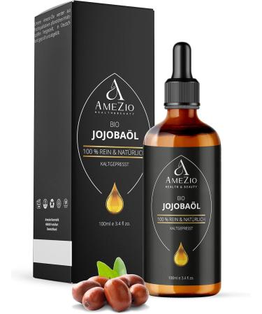 Jojoba Oil Organic Cold Pressed I For Hair Face Body Skin Nails Beard I 100% Natural and Sustainable I Natural for Cosmetics I Skin Care I Vegan and Cruelty Free I 100 ml - Buy Online on GoSupps.com