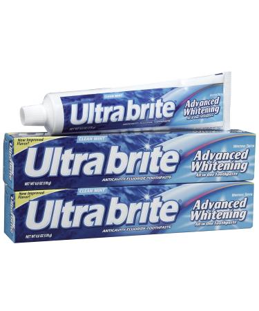 Ultra Brite Advanced Whitening Toothpaste - 6 oz - 2 pk