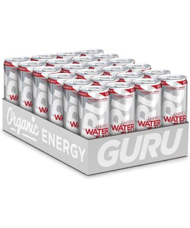 GURU Energy Sparkling Water Mix Pack | 0 Calories | Sugar Free | Certified Organic | 100mg Caffeine | Naturally Sweetened | 355ml (Pack of 24) (24 Pack Pomegranate) - Buy Online on GoSupps.com