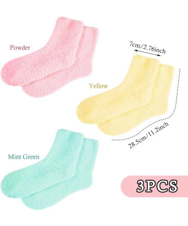 Buy 3 Pairs Aloe Moisturizing Spa Socks - Fuzzy Non-Slip Foot Care for Dry Feet & Cracked Heels | Perfect for Overnight Repair - Buy Online on GoSupps.com