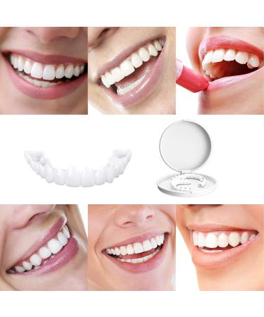2 Pairs Snap on Dentures & Veneers with Box - Temporary Braces Cover for Imperfect Smile - Buy Online on GoSupps.com