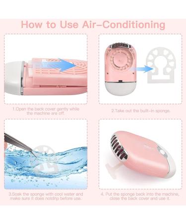 Buy Eyelash Cleaning Kit - Pink Mini Portable Lash Fan Dryer & Extension Brush | Electric Eyelash Care Accessories - International Shipping Available - Buy Online on GoSupps.com