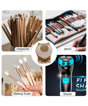 Animal Toothbrush Holder & Stand Organizer | Punch-Free Bathroom Storage for Makeup Brushes Razors & Toothpaste - Buy Online on GoSupps.com