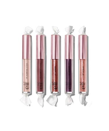 e.l.f. You Better Not Pout 5-Piece Lip Set Includes Lip Lacquer and Lip Plumping Gloss 5 Bold Shades O.15 Fl Oz + 0.22 Fl Oz