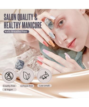 SHARLINGE Poly Gel Nail Kit with UV Lamp - 7 Colors Builder Gel Set for Long Lasting DIY French Manicure - Includes Base & Top Coat - Beginner Starter's Best Choice - Buy Online on GoSupps.com