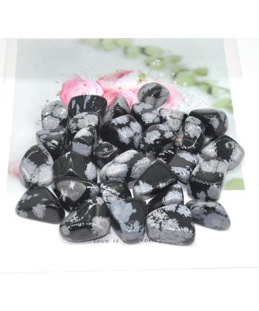 Natural Crystals Snowflake Obsidian Stones Tumbled Bulk Specime DIY Home Aquarium Decoration Gift - Buy Online on GoSupps.com