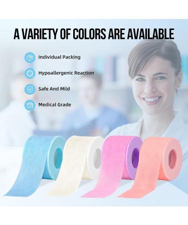 Colored Eyelash Extension Tape - Purple, Strong Hold, Waterproof & Breathable - 1 Roll (0.98inch*3.9yds) - Buy Online on GoSupps.com