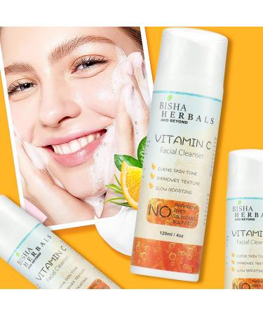 Vitamin C Facial Cleanser | Revitalize Aging Skin | Hydrating Anti-Aging Cleanser with Potent Antioxidant Protection | Natural Ingredients for Healthy Skin - Buy Online on GoSupps.com