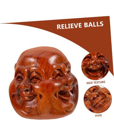 Hoement Solid Wood Handball Training Balls - 2 Pieces Smooth Palm Massage Balls for Hand Exercise - Buy Online on GoSupps.com