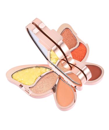 Mipcase 1pc Eye Beauty Blusher Girl Portable Multi-functional Foundation Cosmetics Makeup Sequin Eyeshadow 1 count (Pack of 1) As Shown 3